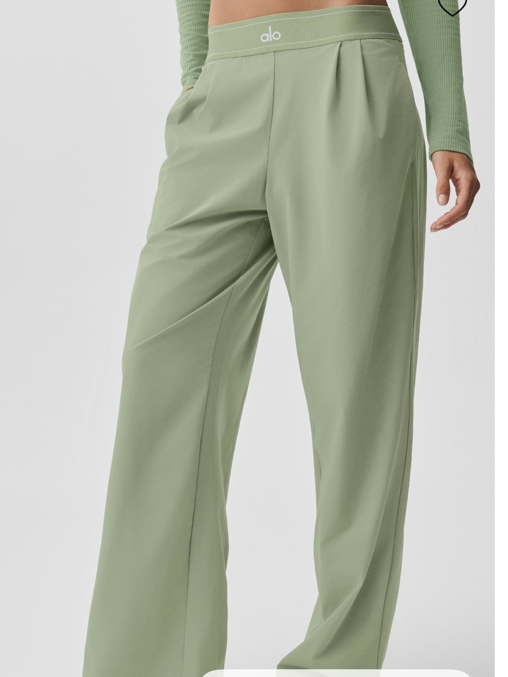 ALO Yoga Dune Grass Suit Up Trousers (Long)